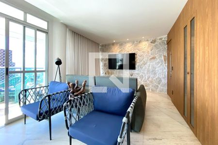 Sala de apartamento à venda com 4 quartos, 134m² em Belvedere, Belo Horizonte