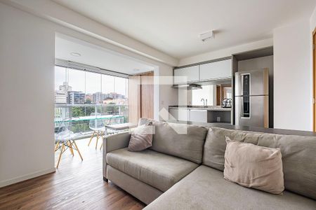 Sala/Cozinha de apartamento para alugar com 1 quarto, 46m² em Sumaré, São Paulo