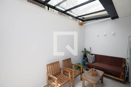 Varanda da Sala  de casa de condomínio para alugar com 3 quartos, 110m² em Vila Santos, São Paulo