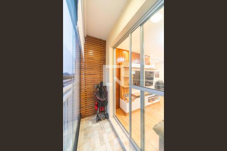 Varanda da Sala de apartamento para alugar com 2 quartos, 43m² em Vila Homero Thon, Santo André