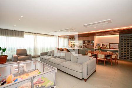 Sala de apartamento para alugar com 3 quartos, 211m² em Real Parque, São Paulo