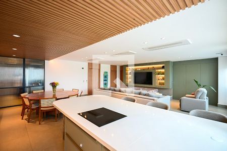 Sala de apartamento para alugar com 3 quartos, 211m² em Real Parque, São Paulo
