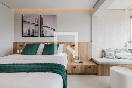 Sala/Quarto de kitnet/studio para alugar com 1 quarto, 28m² em Planalto Paulista, São Paulo