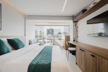 Sala/Quarto de kitnet/studio para alugar com 1 quarto, 28m² em Planalto Paulista, São Paulo