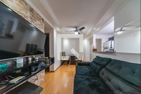 Sala de apartamento à venda com 2 quartos, 49m² em Parque Sao Vicente, Santo André