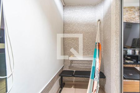 Varanda da Sala de apartamento à venda com 2 quartos, 49m² em Parque Sao Vicente, Santo André