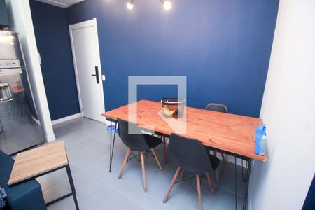 Sala de Jantar de apartamento à venda com 2 quartos, 52m² em Santa Maria, Santo André