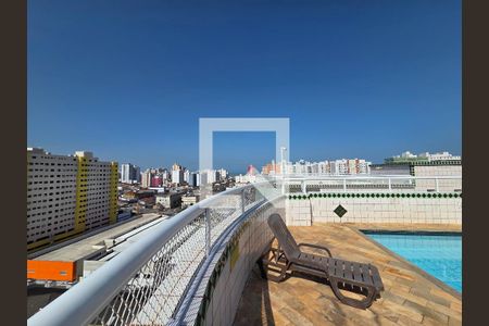Área comum - Piscina de apartamento para alugar com 1 quarto, 57m² em Cidade Ocian, Praia Grande
