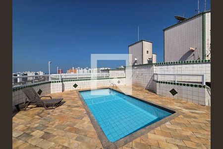 Área comum - Piscina de apartamento para alugar com 1 quarto, 57m² em Cidade Ocian, Praia Grande