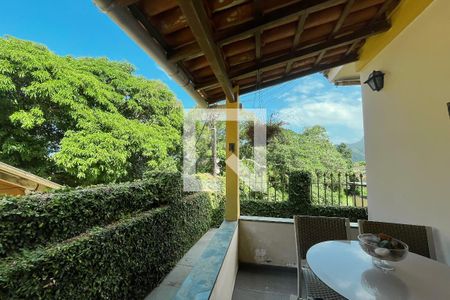 Varanda da sala  de casa de condomínio para alugar com 4 quartos, 150m² em Jardim Botânico, Rio de Janeiro