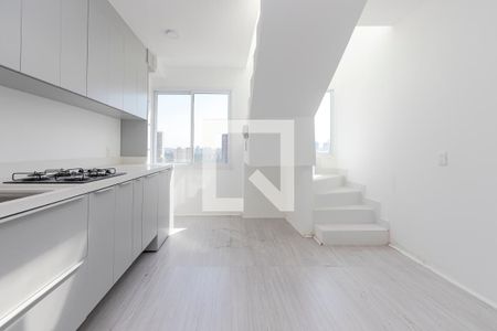 Sala/ Cozinha de apartamento à venda com 1 quarto, 64m² em Jardim Aeroporto, São Paulo