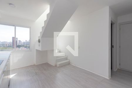 Sala/ Cozinha de apartamento à venda com 1 quarto, 64m² em Jardim Aeroporto, São Paulo