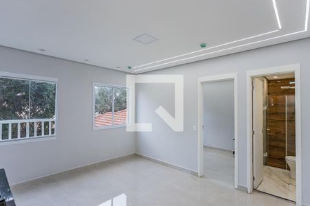 Sala e cozinha de apartamento para alugar com 1 quarto, 34m² em Vila Pereira Barreto, São Paulo
