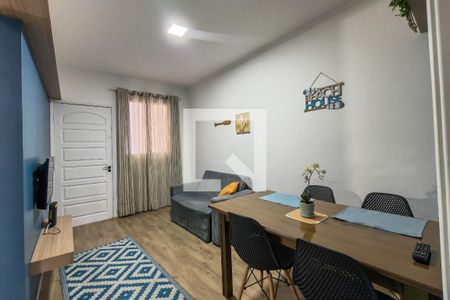 Sala de apartamento para alugar com 1 quarto, 40m² em Canto do Forte, Praia Grande
