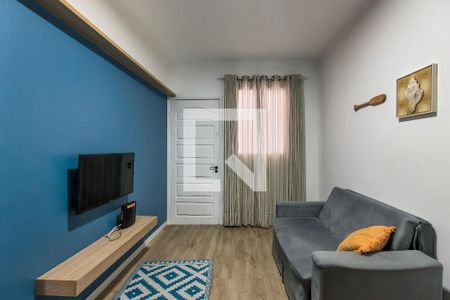 Sala de apartamento para alugar com 1 quarto, 40m² em Canto do Forte, Praia Grande
