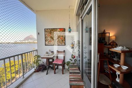 Varanda da sala  de apartamento à venda com 3 quartos, 120m² em Lagoa, Rio de Janeiro