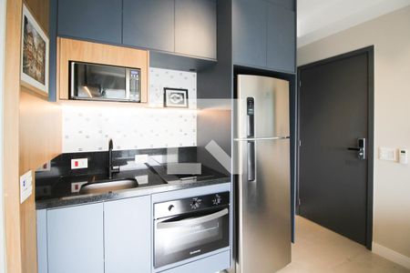 Cozinha de kitnet/studio à venda com 1 quarto, 36m² em Indianópolis, São Paulo