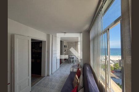 Varanda da sala de apartamento para alugar com 1 quarto, 70m² em Copacabana, Rio de Janeiro