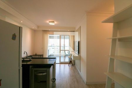 Sala / Cozinha de apartamento para alugar com 2 quartos, 58m² em Brooklin, São Paulo