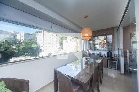Varanda da Sala  de apartamento para alugar com 4 quartos, 120m² em Buritis, Belo Horizonte