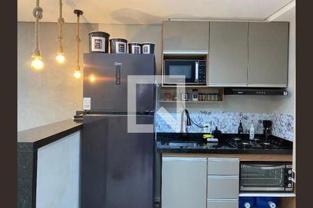 Sala/Cozinha de apartamento à venda com 2 quartos, 32m² em Parque Novo Mundo, São Paulo