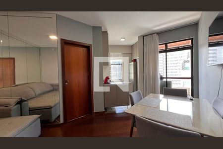 sala  de apartamento à venda com 1 quarto, 40m² em Boa Viagem, Belo Horizonte