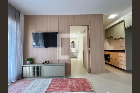 Sala de apartamento para alugar com 1 quarto, 46m² em Centro, Campinas