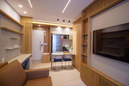 Sala de apartamento para alugar com 1 quarto, 47m² em Parque Campolim, Sorocaba