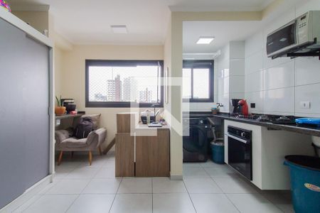 Sala/Sala de jantar/Cozinha de apartamento para alugar com 2 quartos, 42m² em Vila Bocaina, Mauá