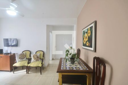 Sala de apartamento para alugar com 1 quarto, 75m² em Jardim Belmar, Guarujá