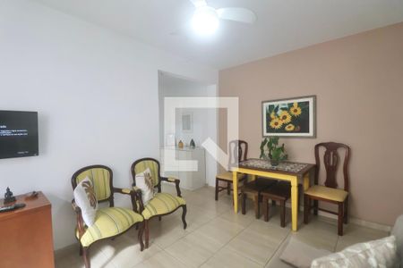 Sala de apartamento para alugar com 1 quarto, 75m² em Jardim Belmar, Guarujá