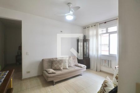 Sala de apartamento para alugar com 1 quarto, 75m² em Jardim Belmar, Guarujá