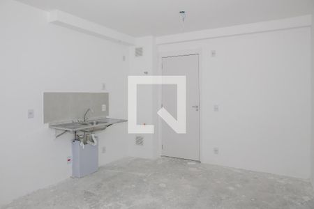 Sala e Cozinha de apartamento à venda com 1 quarto, 29m² em Barra Funda, São Paulo