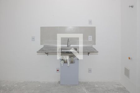 Sala e Cozinha de apartamento à venda com 1 quarto, 29m² em Barra Funda, São Paulo