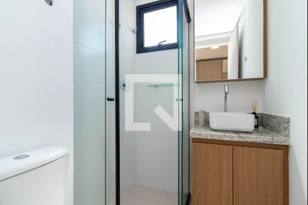 Banheiro da Suíte de apartamento para alugar com 1 quarto, 25m² em Vila Dom Pedro Ii, São Paulo