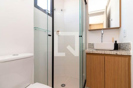Banheiro de apartamento para alugar com 1 quarto, 25m² em Vila Dom Pedro Ii, São Paulo