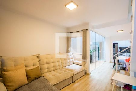 Sala de TV de casa para alugar com 3 quartos, 125m² em Campestre, Santo André