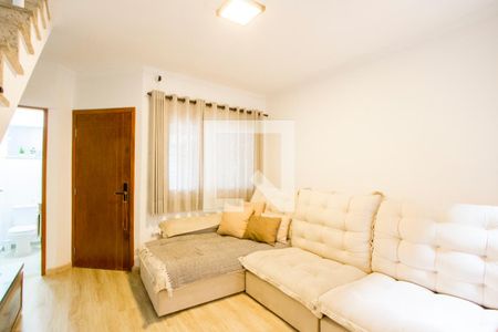 Sala de TV de casa para alugar com 3 quartos, 125m² em Campestre, Santo André