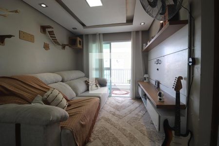 Sala de apartamento à venda com 3 quartos, 80m² em Parque Itrapoã, Santo André