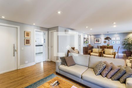 Sala de apartamento à venda com 3 quartos, 210m² em Moema, São Paulo