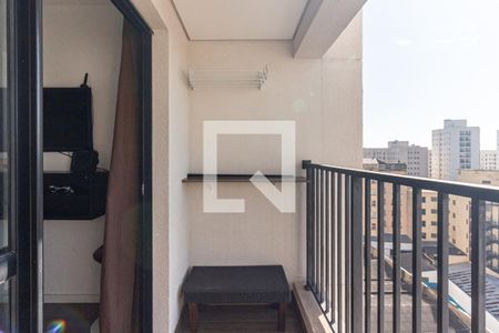 Varanda do Studio de kitnet/studio para alugar com 1 quarto, 23m² em Centro Histórico de São Paulo, São Paulo