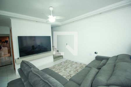 Sala de casa à venda com 3 quartos, 108m² em Jardim Alvorada, Santo André