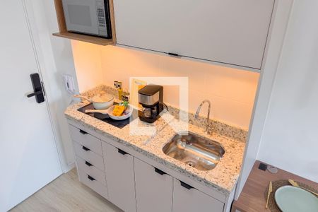Cozinha de apartamento para alugar com 1 quarto, 28m² em Ipiranga, São Paulo