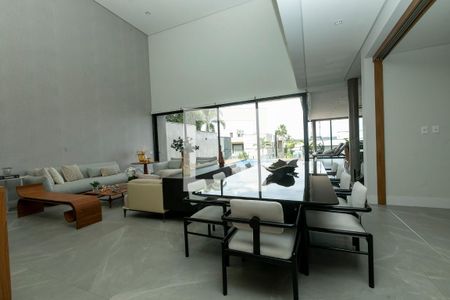 SALA DOIS AMBIENTES de casa de condomínio à venda com 4 quartos, 421m² em Mont Blanc Résidence, Campinas