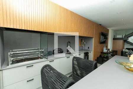 ÁREA GOURMET de casa de condomínio à venda com 4 quartos, 421m² em Mont Blanc Résidence, Campinas