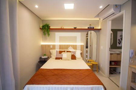 Sala / Quarto - Studio de kitnet/studio para alugar com 1 quarto, 25m² em Jardim das Acacias, São Paulo