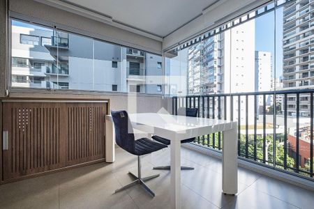 Sala/Cozinha - Varanda de apartamento para alugar com 1 quarto, 50m² em Sumaré, São Paulo
