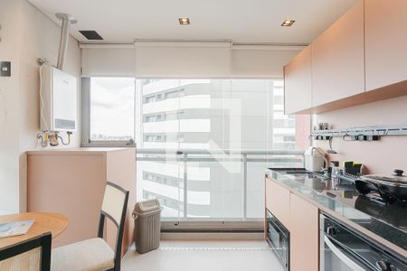 Varanda gourmet de kitnet/studio para alugar com 1 quarto, 38m² em Pinheiros, São Paulo