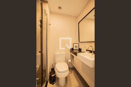 Banheiro de kitnet/studio para alugar com 1 quarto, 22m² em Vila Clementino, São Paulo