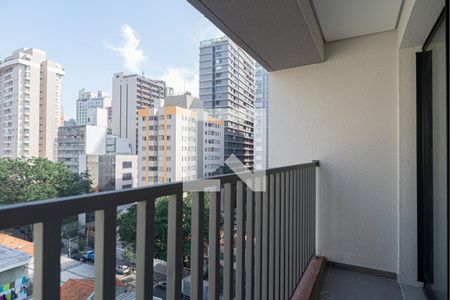 Varanda da Sala de apartamento à venda com 1 quarto, 30m² em Bela Vista, São Paulo